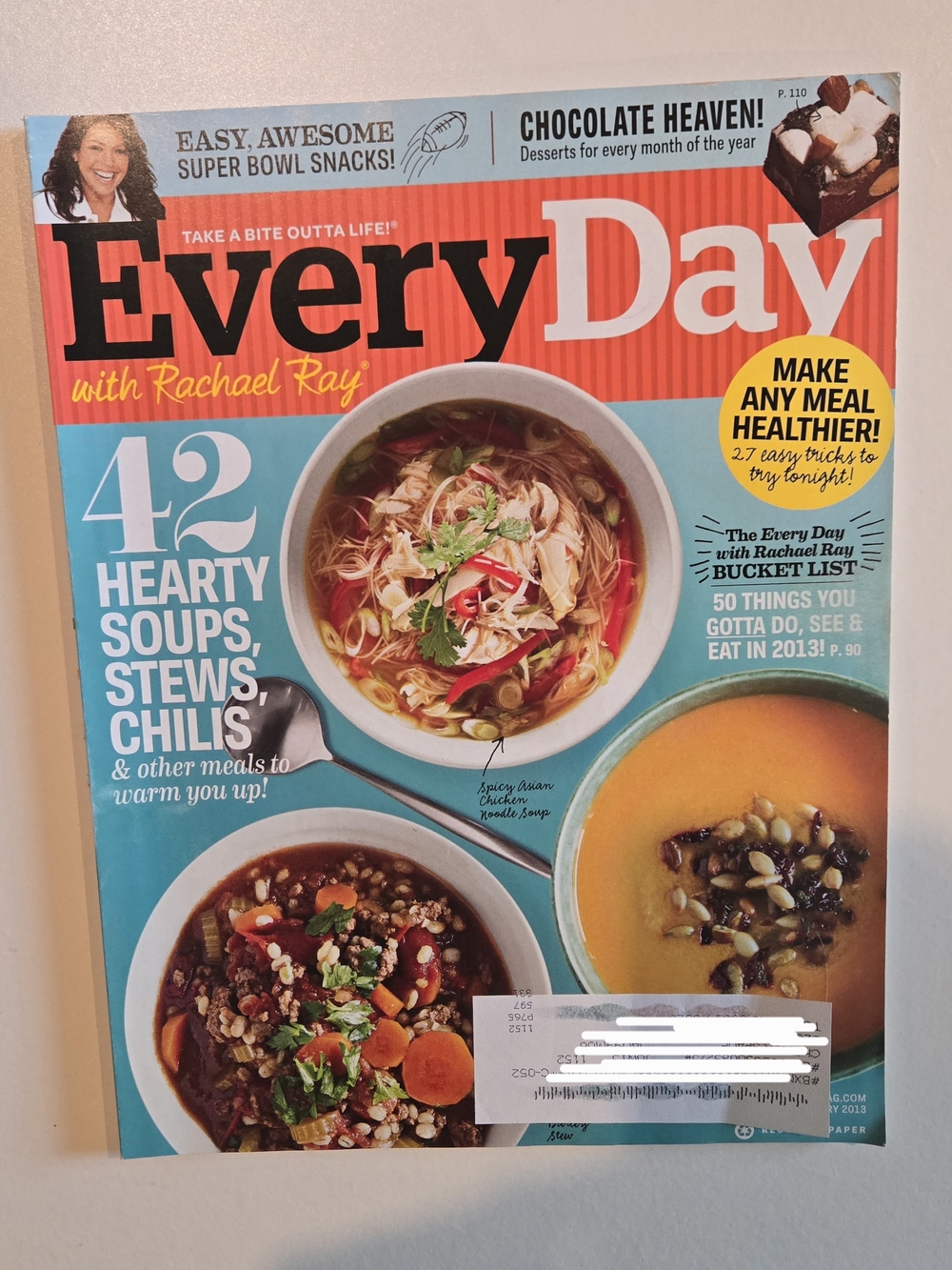 *5 for $10 Everyday With Rachel Ray Magazine January/ February 2013